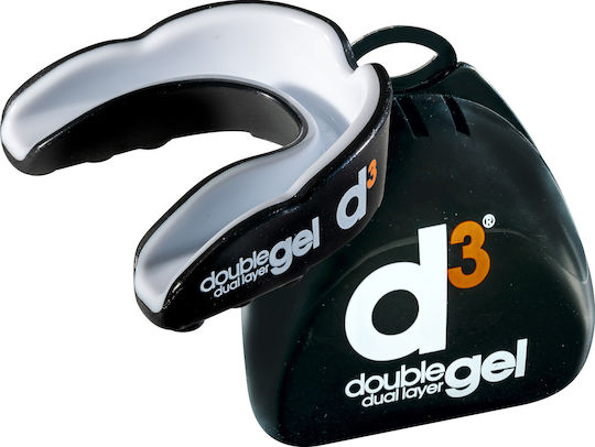 D3 Double Dual Layer Gel Mouthguard Athlete Protection Mouthpiece 12+ Years Old Pink Purple