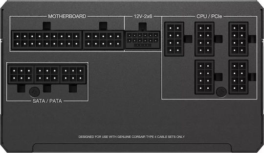 Corsair RM850x v2 rev. 2.0 850W Μαύρο Τροφοδοτικό Υπολογιστή Full Modular Cybenetics Gold