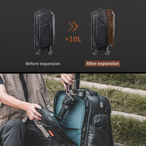 PGYTECH Camera Case with Wheels Black