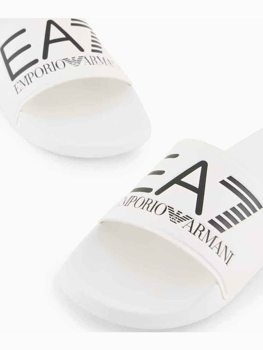 Emporio Armani Slides Λευκά