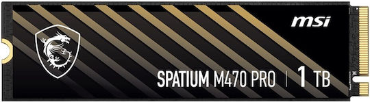 MSI Spatium M470 Pro SSD 2TB τύπου M.2 με σύνδεση PCI Express 4.0 (PS5 Compatible) S78-440Q990-P83