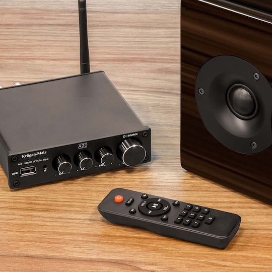 Kruger & Matz A20 Integrated Hi-Fi Amplifier Stereo KM0569 Black