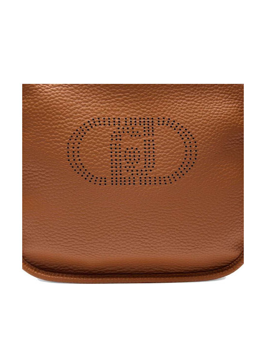 Leder Damentasche Schultertasche Tabac Braun