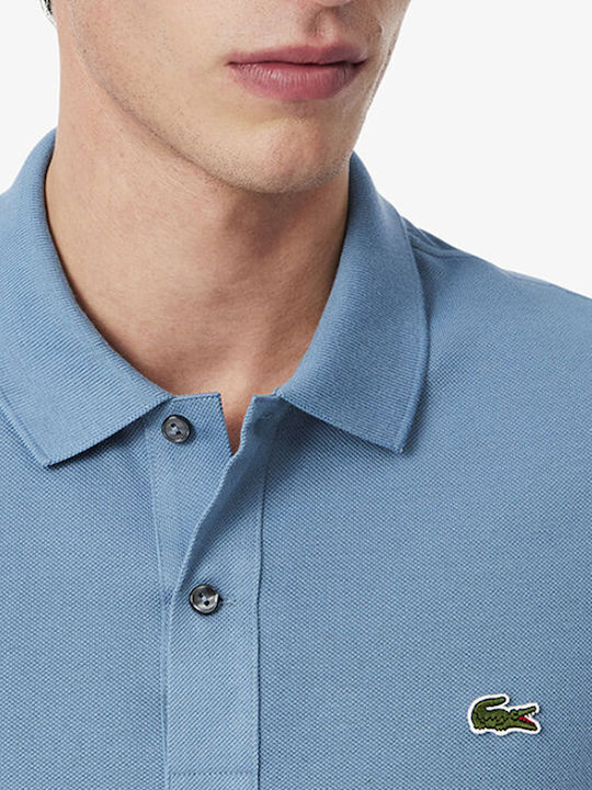 Polo Short Sleeve Blouse Cyan