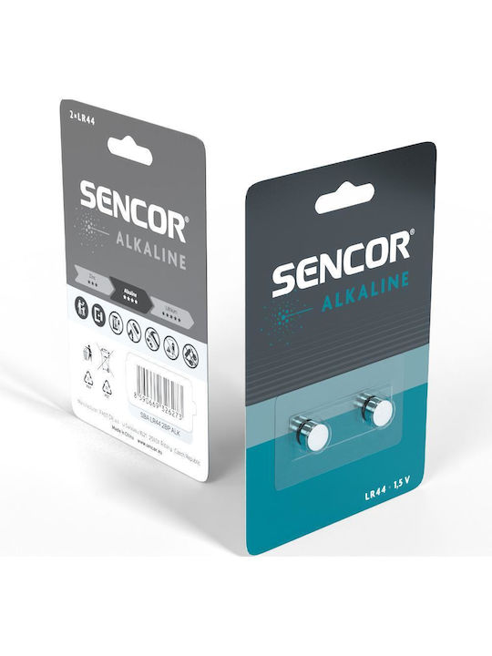 Sencor Αλκαλικές Μπαταρίες Ρολογιών LR44 1.5V 2τμχ