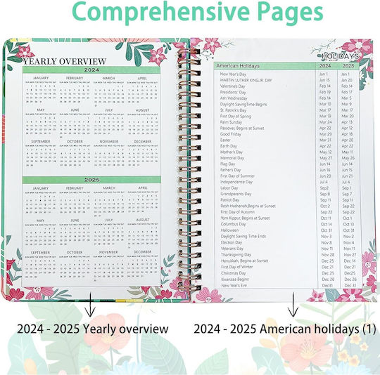 Εβδομαδιαίο Planner Μπλε Σπιράλ