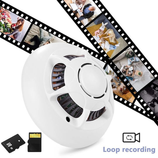 Шпионска камера димен детектор Iuni D103 16 Gb Wi-fi изглед 4k детекция на движение