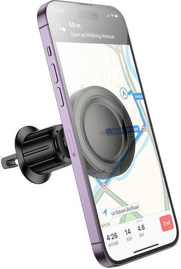 Hoco Βάση Κινητού Αυτοκινήτου 4.5" - 7" με Μαγνήτη MagSafe Μαύρη
