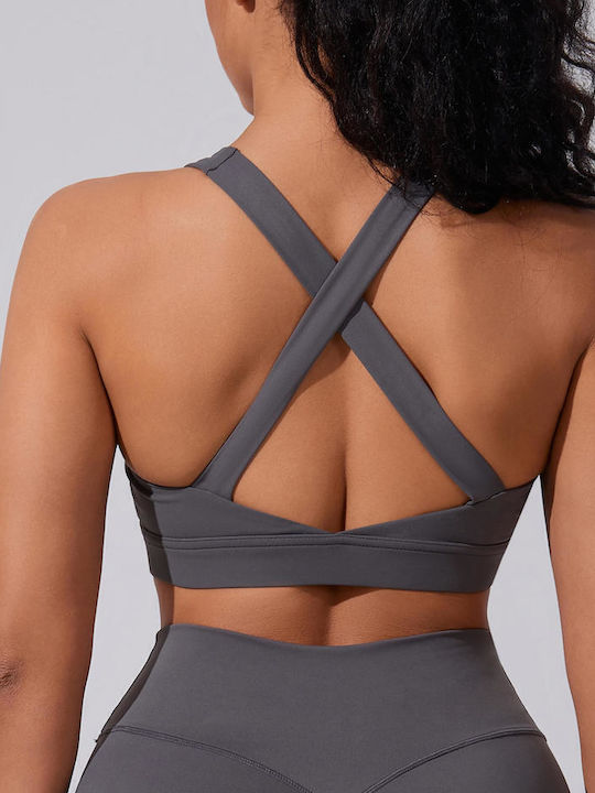 Women's Sports Bra without Padding Grey