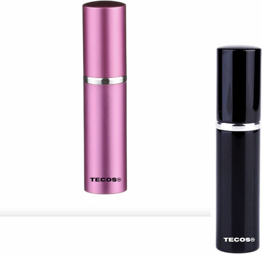 Travel Perfume Bottle Set Tecos Refillable Black Pink Color 10ml Ideal Travel Decanting 2 Bottles