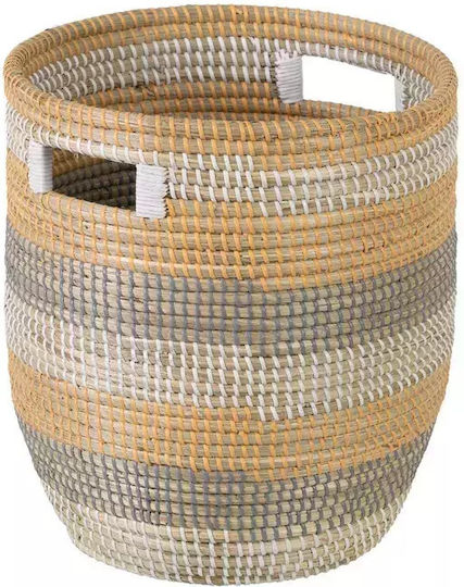 Ixia Regal Dekorativer Korb Korbweide Gray 38x38x50cm