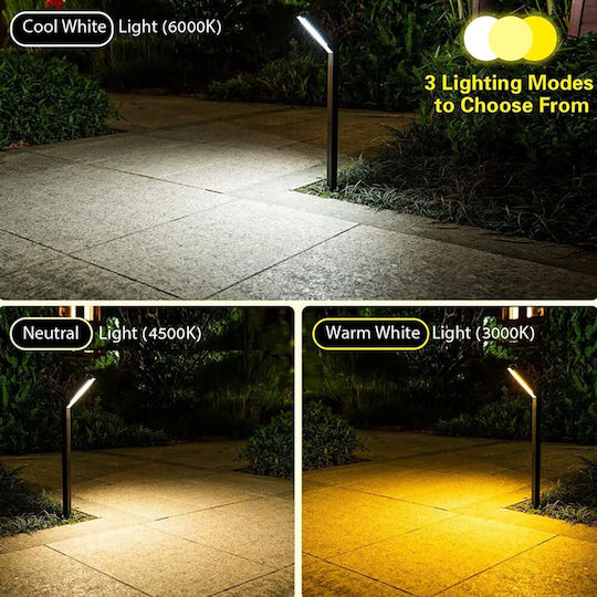 Garden Spiked Solar Light Natural White with Photocell