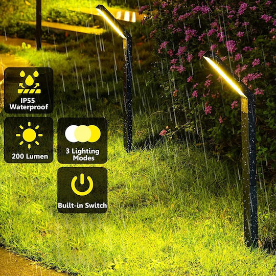 Garden Spiked Solar Light Natural White with Photocell