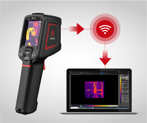 Guide Sensmart Handheld Thermal Camera with Screen 2.4" -20°C-550°C Ε1+