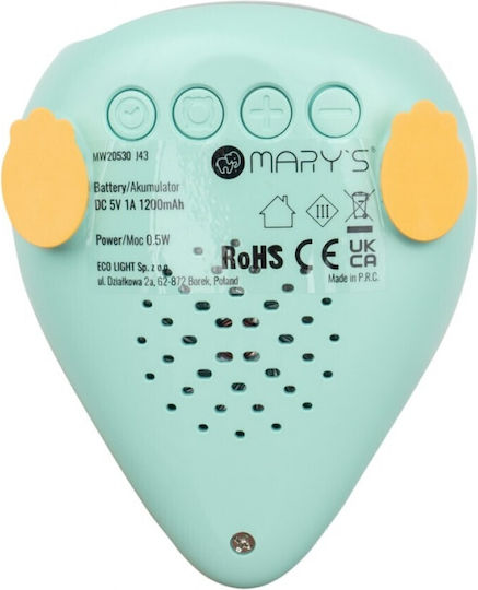 Mary's Kids Decorative Lamp Green 10.2x8.4x8.6εκ.
