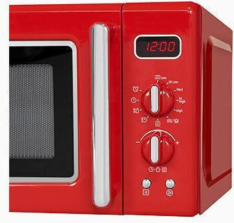 Exquisit Retro Φούρνος Μικροκυμάτων με Grill 20lt Κόκκινος