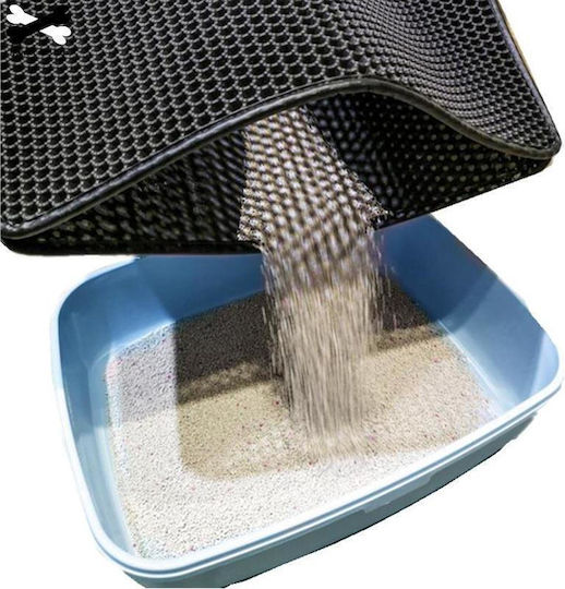 Pet Interest Litter Black Mat Cat Toilet 45x60cm 1pcs