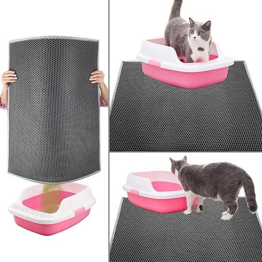 Litter Trapper Mat Black Mat Cat Toilet 1pcs Cat Litter Mat 40x50cm