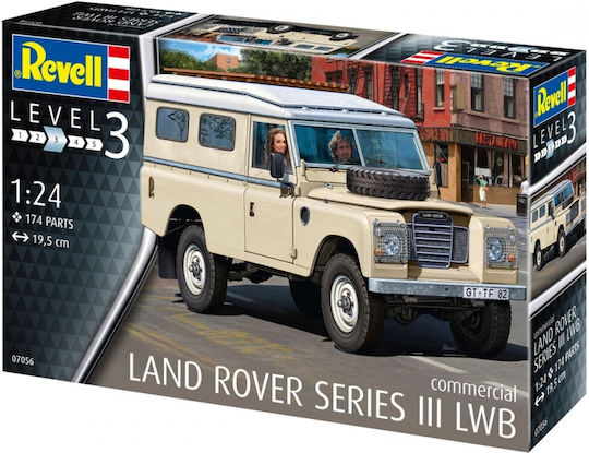 Revell Land Rover Series III LWB Modeling Figure Car 174 Pieces in Scale 1:24 1.9cm.