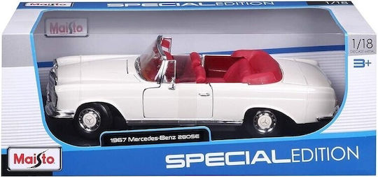Maisto Mercedes-Benz 280SE Convertible '66 Modeling Figure Car Beige in Scale 1:18