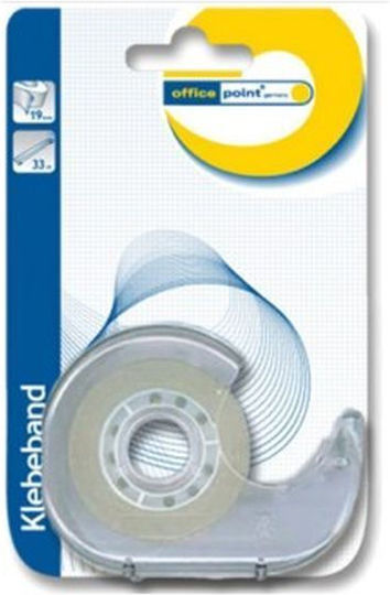 Officepoint Desktop Tape Dispenser 19mm x 30m 1pcs Transparent