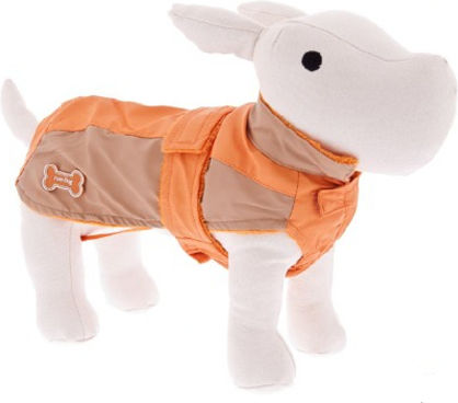 Ferribiella Burcina Orange Waterproof Dog Coat with 27cm Back Length