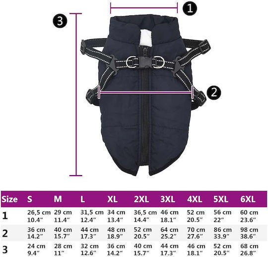 vidaXL Black Dog Coat