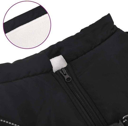 vidaXL Black Dog Coat