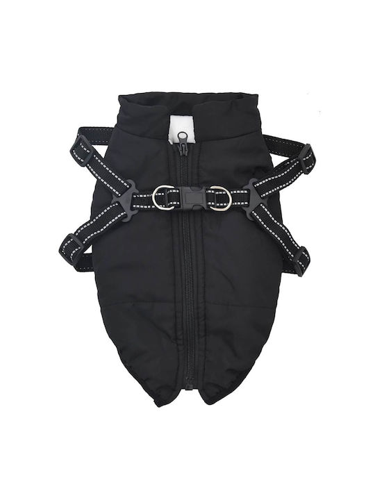 vidaXL Hundemantel Schwarz