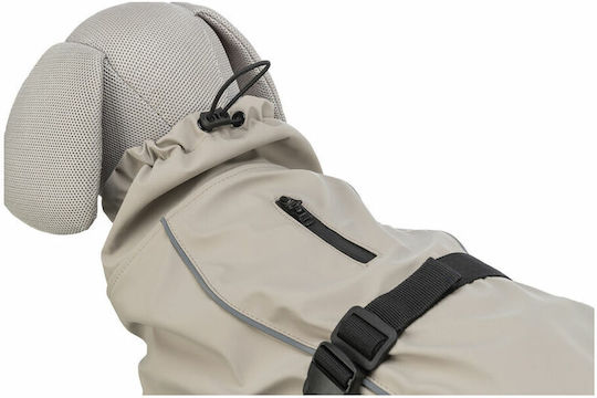Beige Waterproof Dog Coat with 45cm Back Length