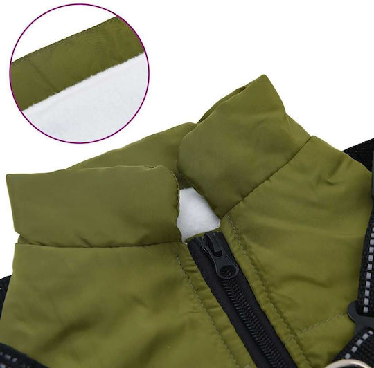 vidaXL Green Dog Coat