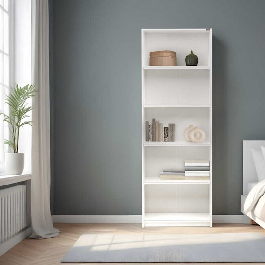 Βιβλιοθήκη Max Λευκό 58x23x170εκ.