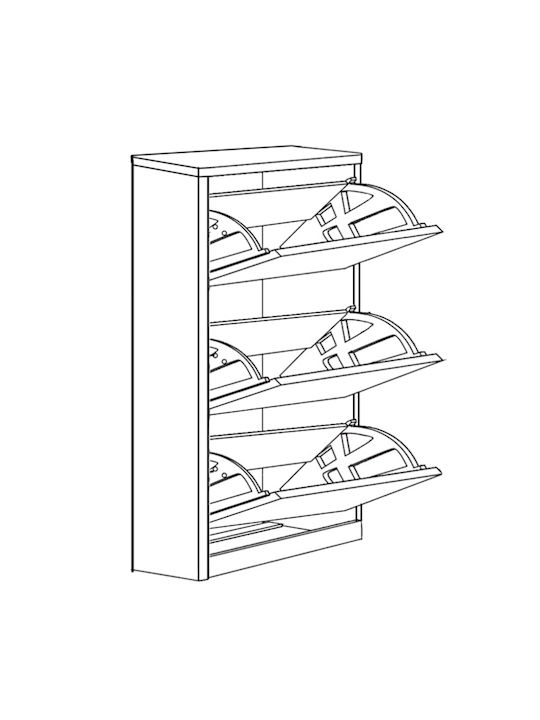 Suport pentru pantofi Gyda L60xW20xH113.2cm
