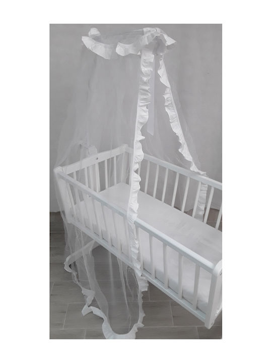 Beboulino Mosquito Net Cradle Tulle 708-1300-0011 White 250x100x1000cm