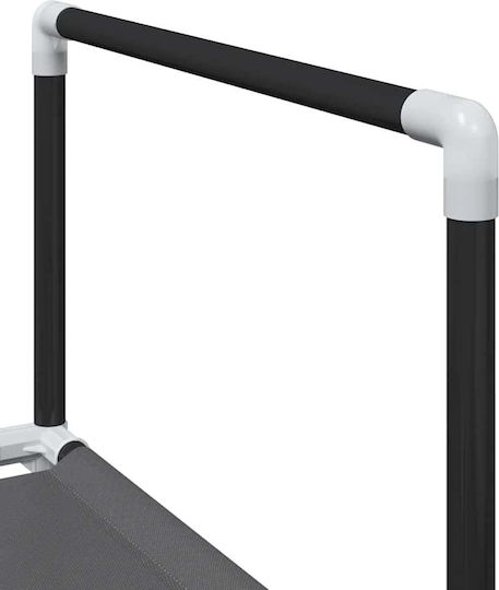 Vidaxl Ράφι Παπουτσιών 10 Επιπέδων Μαύρο 44x28x180 Cm Μαύρο