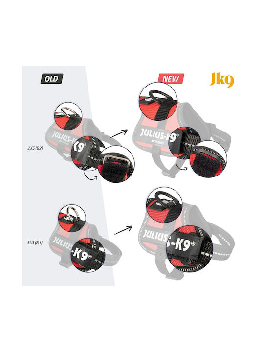 Trixie Σαμαράκι Σκύλου Γιλέκο Julius K9 Powerharness Baby 1 Mini Μαύρο Small 28mm x 51 - 67cm