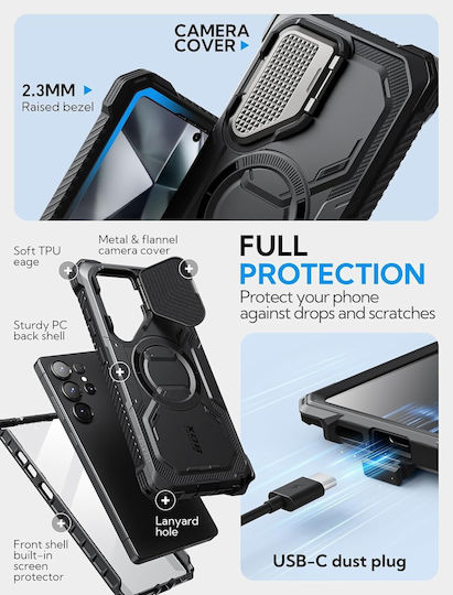 i-Blason 360 Full Cover Tempered Glass Μαύρο (Galaxy S25 Ultra)