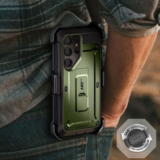 Supcase Unicorn Beetle Pro 360 Full Cover Σιλικόνης / Πλαστικό Πράσινο (Galaxy S25 Ultra)