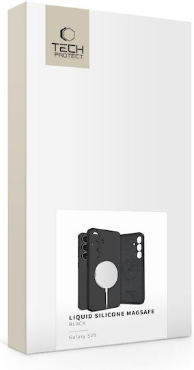 Tech-Protect Liquid Back Cover Σιλικόνης Μαύρο (Galaxy S25)