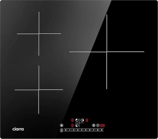 Ciarra Smart Επαγωγική Εστία Αυτόνομη με Λειτουργία Κλειδώματος 59x52εκ.