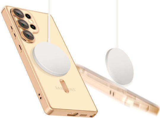 Tech-Protect Magflex Back Cover Σιλικόνης / Πλαστικό Χρυσό (Galaxy S25 Ultra)