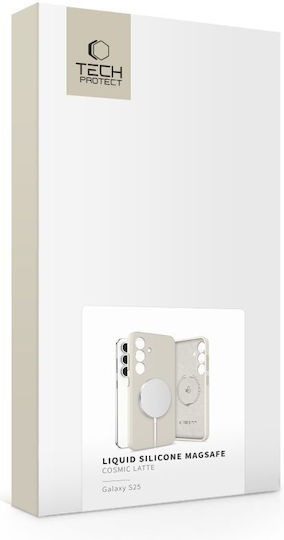 Tech-Protect Liquid Back Cover Σιλικόνης Μπεζ (Galaxy S25)