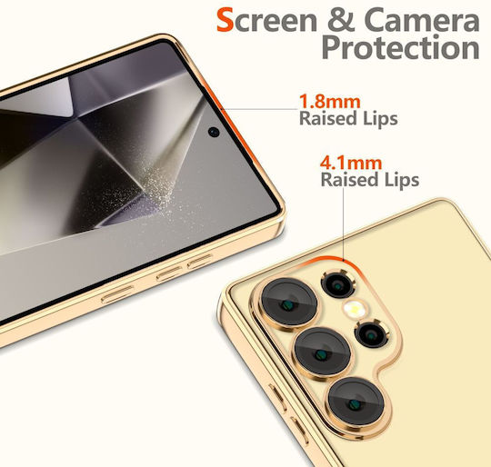 Tech-Protect Magflex Back Cover Σιλικόνης / Πλαστικό Χρυσό (Galaxy S25 Ultra)