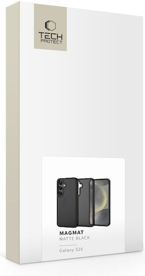 Tech-Protect Magmat Back Cover Plastic / Silicone Black (Galaxy S25)