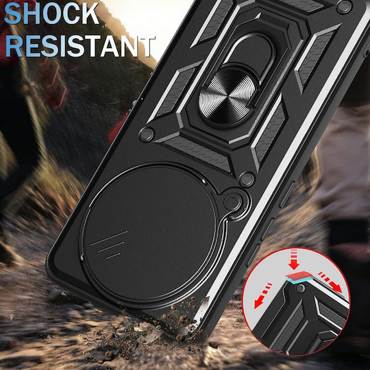 Techsuit Camshield Umschlag Rückseite Silikon / Kunststoff Schwarz (Redmi Note 14 Pro+)