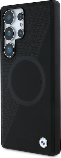 BMW Umschlag Rückseite Leder Schwarz (Galaxy S25 Ultra,Samsung S25 Ultra)