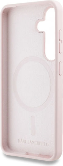 Karl Lagerfeld Heads Umschlag Rückseite Silikon 0.3mm Rosa (Galaxy S25+)