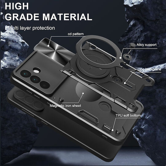 Techsuit Camguard Pro Back Cover Μεταλλικό Μαύρο (OnePlus 13R)