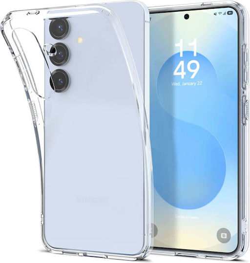 Spigen Liquid Crystal Umschlag Rückseite Silikon 0.3mm Transparent (Galaxy S25)