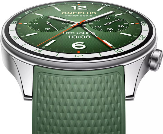 OnePlus Watch 2R Stainless Steel 47mm with Heart Rate Sensor Green M/L